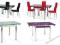 Szklany stół GD082 + 4 krzesła H261 różne kolory