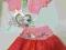 Nowy komplet Hello Kitty spódniczka tiul na 104cm