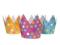 Korona króla Party kolorowe kropki 6szt Urodziny