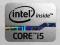 Naklejka Intel CORE i5 Grey Oryginalna. (lp.24)