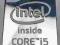 Naklejka Intel CORE i5 Metal Oryginalna. (lp.1)