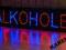 LED REKLAMA SZYLD DIODOWY  ALKOHOLE 94x20 cm