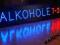 LED REKLAMA SZYLD DIODOWY ALKOHOLE  7-24  165x35cm