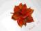 Broszka filcowa, filc, pomarańczowa, na prezent...