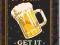 Metalowy plakat USA Najlepsze piwo w mieście