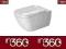 Duravit Happy D.2 Miska WC wisząca 2221090000 WaWa
