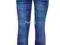 Legginsy jeansowe getry ze wzorem 140/146 Petiten