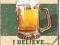 Metalowy plakat USA Wierzę że wypiję kolejne piwo