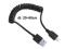 Kabel spiralny USB2.0 USB/A-USB/mikroB 0.6m DELOCK