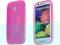 Różowe elastyczne etui gel Motorola Moto E + folia