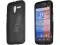 Czarne elastyczne etui gel Motorola Moto X + folia