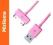 MirHome Kabel USB iPhone 3/4/4S 1 m różowy