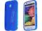 Niebieskie elastyczne etui gel Motorola Moto E +fo