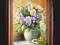 Obraz obrazy olejne kwiaty wazon z kwiatami / Buki