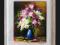 Obraz obrazy olejne kwiaty Bzy / wazon z kwiatami