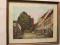 DUŻY SYGNOWANY RYSUNEK AKWAFORTA - KOLOR -BRUK