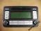 RADIO RCD 300 MP3 VW GOLF PASSAT TOURAN EUROPA KOD