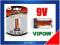 BATERIA Alkaliczna Żywotna 9V VIPOW EXTREME 0092B