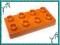 Nowe LEGO DUPLO - klocek PŁYTKA 2x4 brązowy