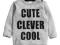 H&amp;M CUDNY SWETER Z NAPISEM 68 4-6M