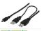 KABEL USB 2.0 - miniUSB Z ZASILANIEM 1m FV W-WA