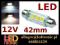 Żarówka LED 10x42 12V rurkowa C10W C5W 42mm JAKOŚĆ