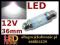 LED CREE rurka 10x36 MOC 12V 24V 36mm C10W