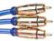 Kabel Component 3xRCA - 0.5m, Premium Gold, Lindy