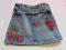 GEORGE__92_Śliczna spódniczka kwiaty cekiny Jeans!