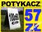 POTYKACZ stojak reklamowy 100cm x 60cm METAL szyld