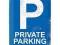 Blaszany szyld PRIVATE PARKING 30x40 cm na prezent