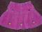 Sztruksowa różowa spódniczka r 86-92 aplikacje