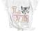 H&amp;M - NOWY T-SHIRT KOTEK LOVE -R. 134/140