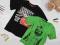 ZESTAW modnych BLUZEK t-shirt nadruk_4-6l