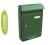 Skrzynka na listy-zielony półmat,stalowa