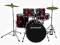 LUDWIG LC170 4 RED Zestaw Ludwig Accent Fuse hardw