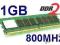 DDR2 Pamięć 1GB DDR2  PC2-6400 również do intela