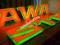 Litery z plexi 3D świecące jak neon LED 80cm Opole