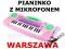 PIANINKO INTERAKTYWNE KEYBOARD DLA DZIECI MIKROFON