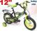 Rower 12 cali FUN-BIKE R-SuperSport (green)