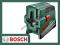 BOSCH Laser krzyżowy, funkcja pionu PCL 20, 4x1,5V