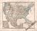 USA STANY ZJEDNOCZONE Efektowna mapa 1876 r. orygi
