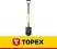 Topex Szpadel ostry, metalowy trzonek, plastikowy