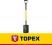 Topex Szpadel prosty, metalowy trzonek, plastikowy