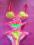 PIĘKNE BIKINI MONOKINI NEON PUSH UP !!!!