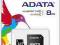 ADATA Karta pamięci micro SD adapter SD SDHC 8 GB