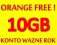 LTE DO 150MB/S INTERNET ORANGE FREE 10GB LICYTACJA