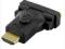 Adapter HDMI [M] &gt; DVI-D [F] (24+1), czarny