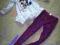 Spodnie legginsy + bluzka tunika DISNEY 110 116