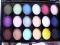PALETA MATOWYCH CIENI 18 KOLORÓW+LUSTERKO+APLIKATO